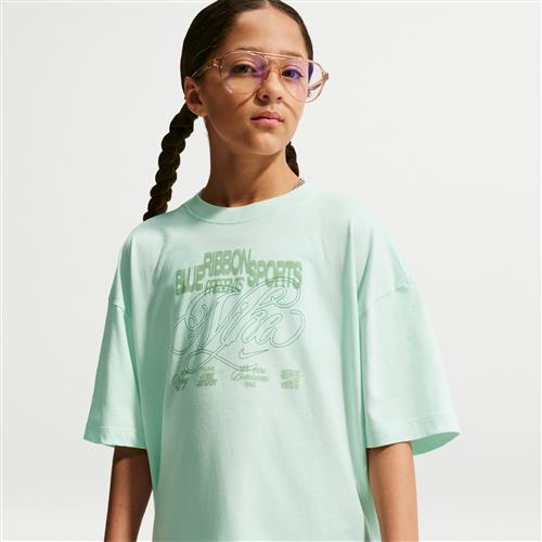 Oversized Nike -T-shirt til større børn - grøn