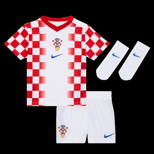 Kroatien 2026 Stadium Home Nike Football Replica-sæt i tre dele til babyer/småbørn - hvid