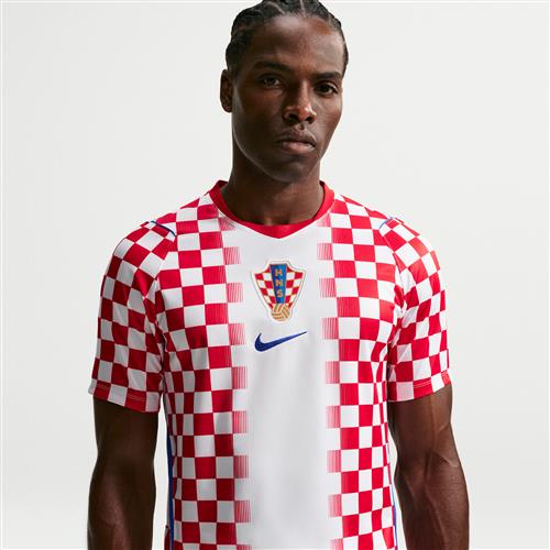 Kroatien 2026 Stadium Home Nike Dri-FIT Replica-trøje til fodbold til mænd - hvid