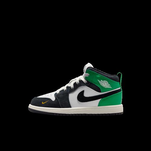 Jordan 1 Mid-sko til mindre børn - hvid