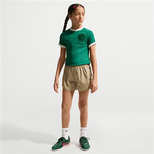 Nike -shorts i vævet materiale til større børn (piger) - brun