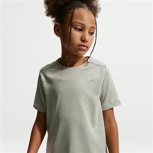 Nike Miler Dri-FIT-trøje med korte ærmer til større børn - grøn