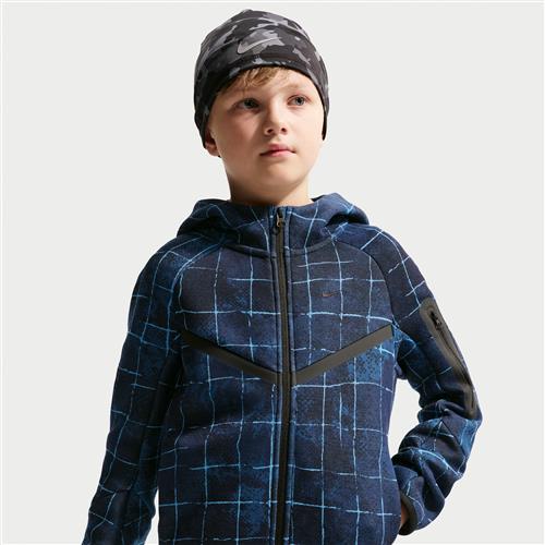 Nike Tech Fleece - hættetrøje med lynlås til større børn (drenge) - blå