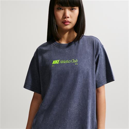 Oversized Nike Classic T-shirt til kvinder - blå