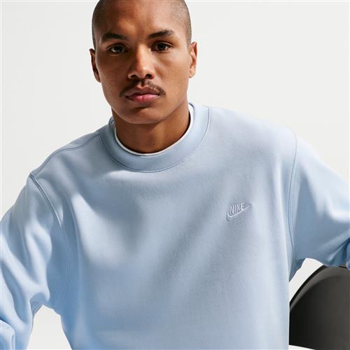 Nike Club-crewtrøje i fleece til mænd - blå