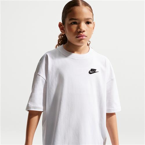 Oversized Nike -T-shirt til større børn - hvid