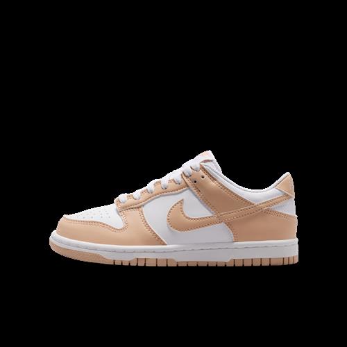 Nike Dunk Low-sko til større børn - hvid