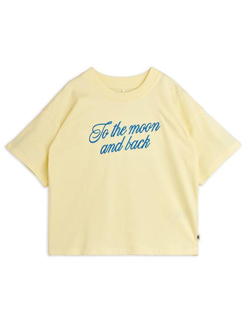 Mini Rodini To The Moon Tee Yellow  Yellow 116/122 cm  Gul  116/122 cm  unisex