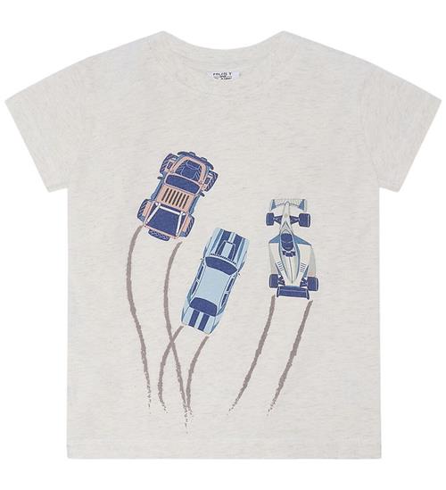 Hust and Claire T-shirt - Anton - Whisper Melange m. Racerbiler