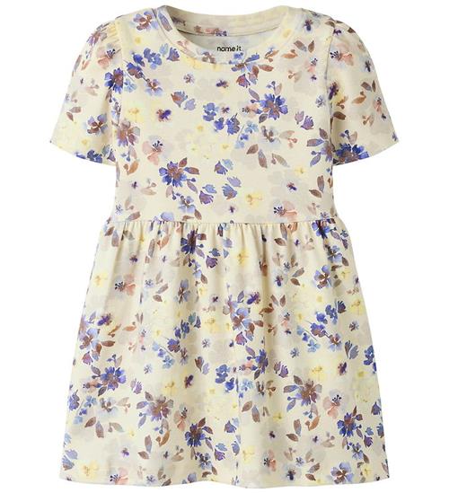 Name It Kjole k/æ - NmfFlora - Almond Milk