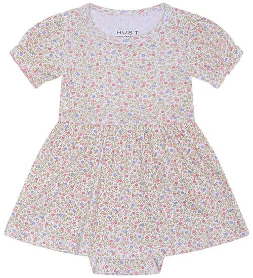 Hust and Claire Kjolebody l/æ - Kammy - Hvid m. Blomster