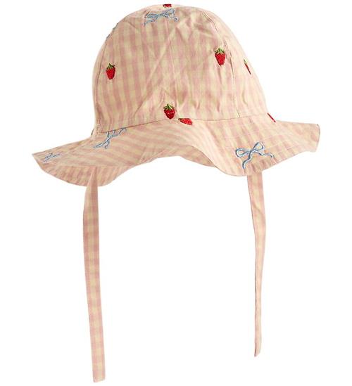 Flöss Solhat - Dolly - Berry/Bow Gingham