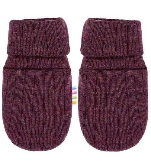 Joha Luffer - Uld - Rib - Blomme