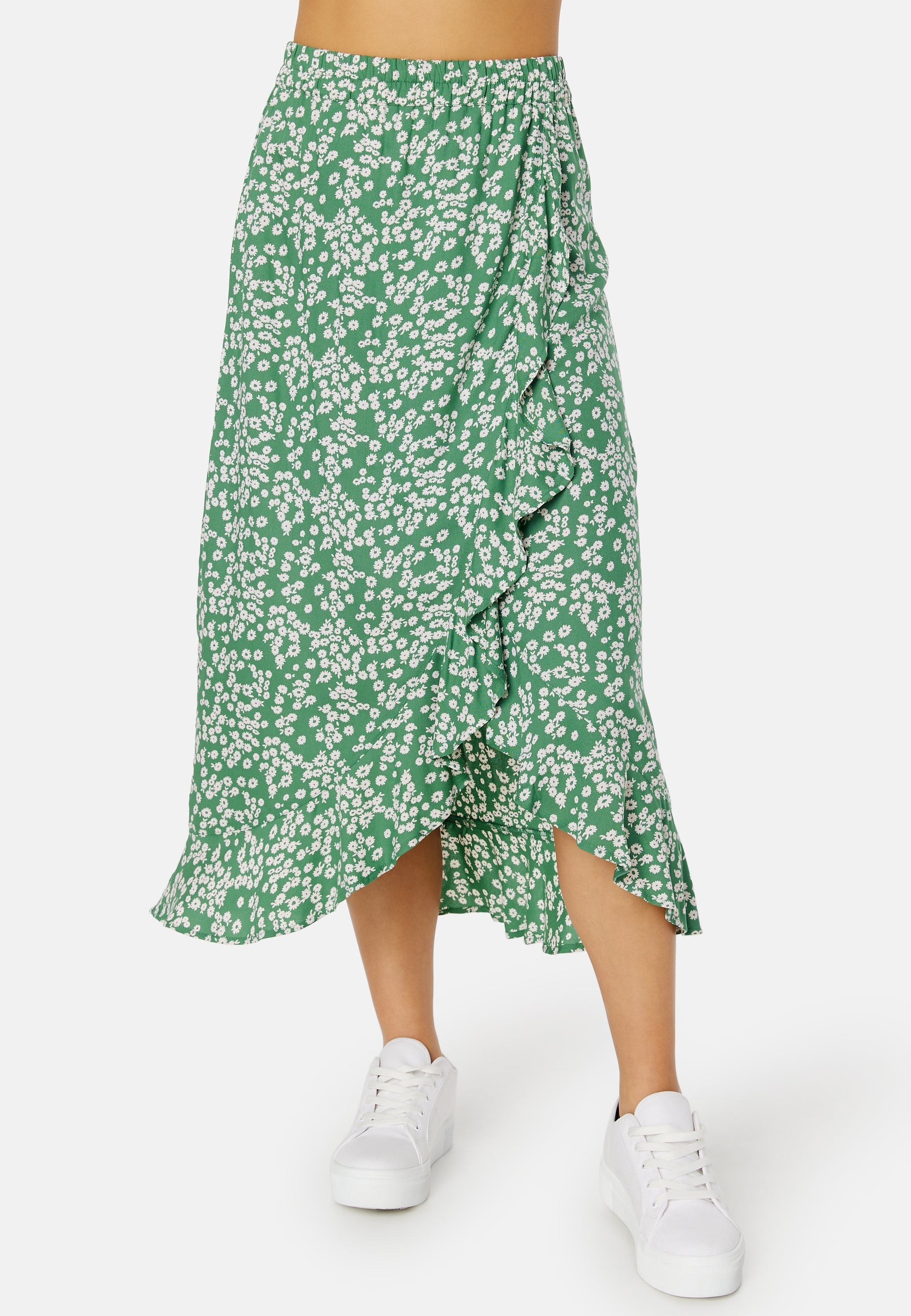 Happy Holly Front Wrap Viscose Skirt
