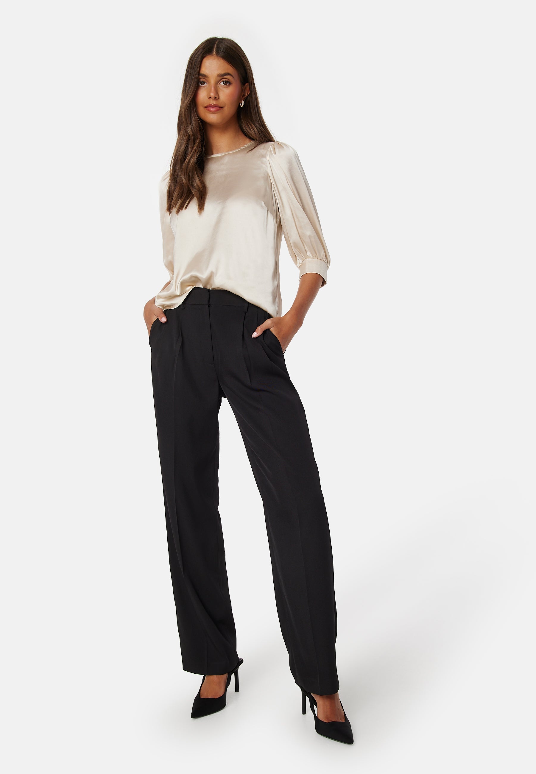 BUBBLEROOM Dasha Satin Blouse