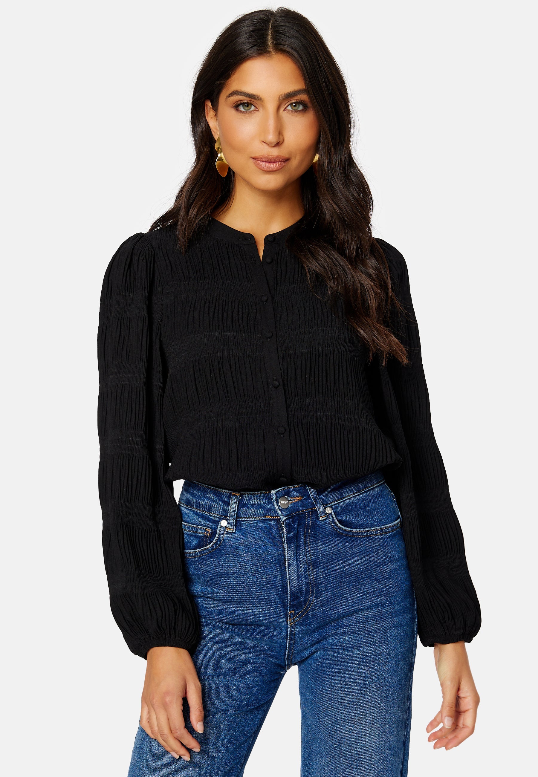 BUBBLEROOM Athena pleated blouse