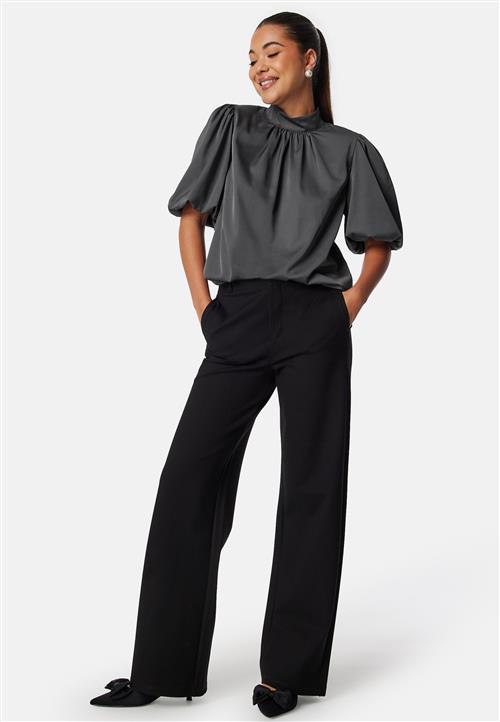 BUBBLEROOM Chimney Collar Puff Sleeve Blouse