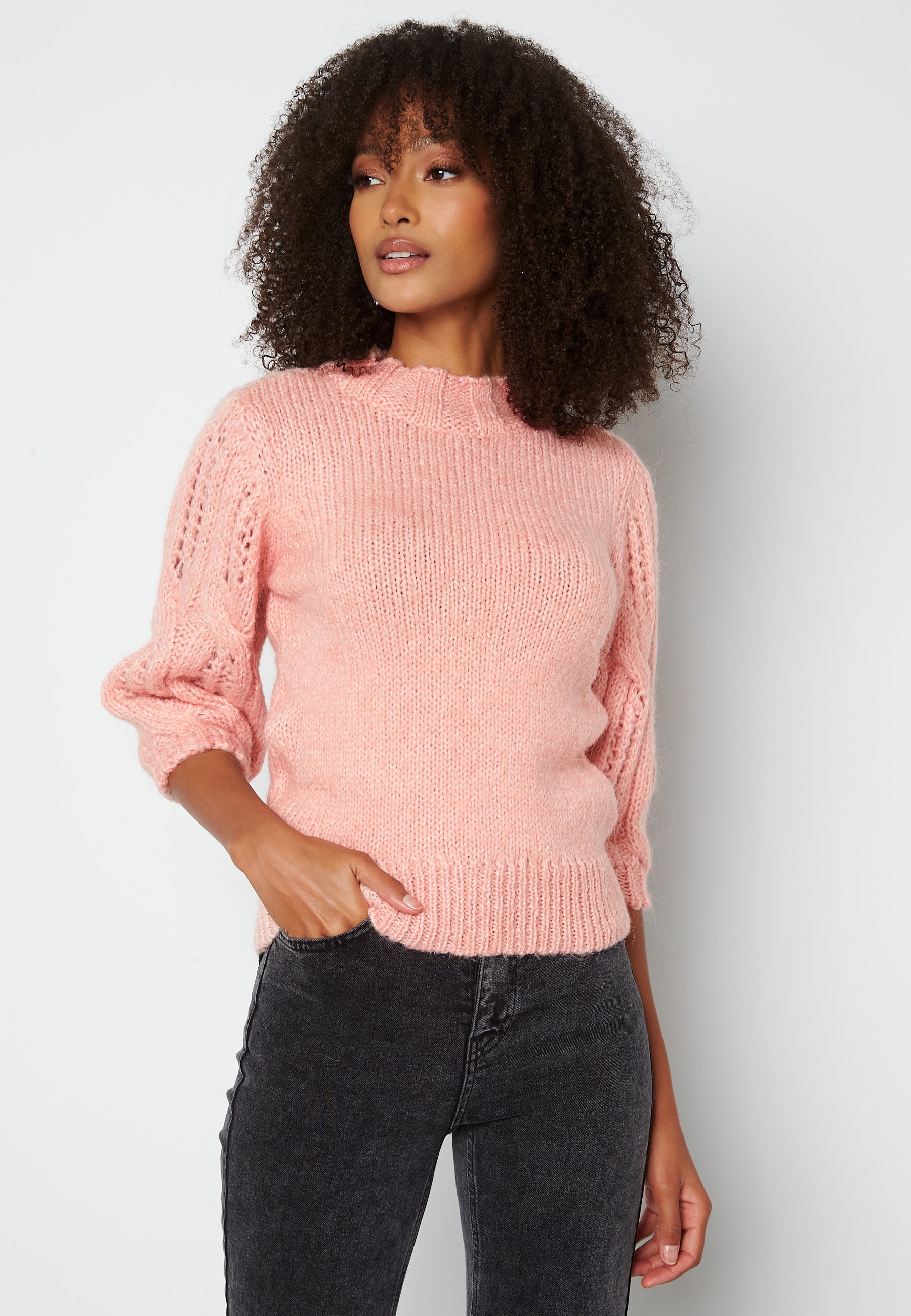 ONLY Sussie Wool 3/4 Highneck Pullover