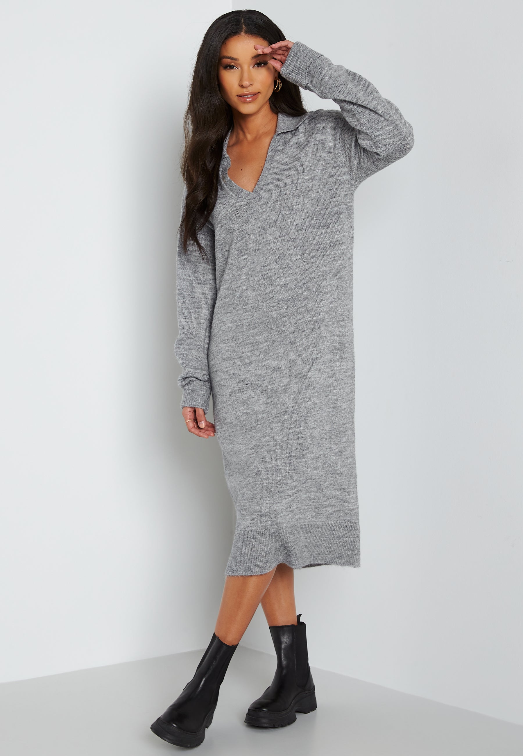 Object Collectors Item Laura L/S knit dress