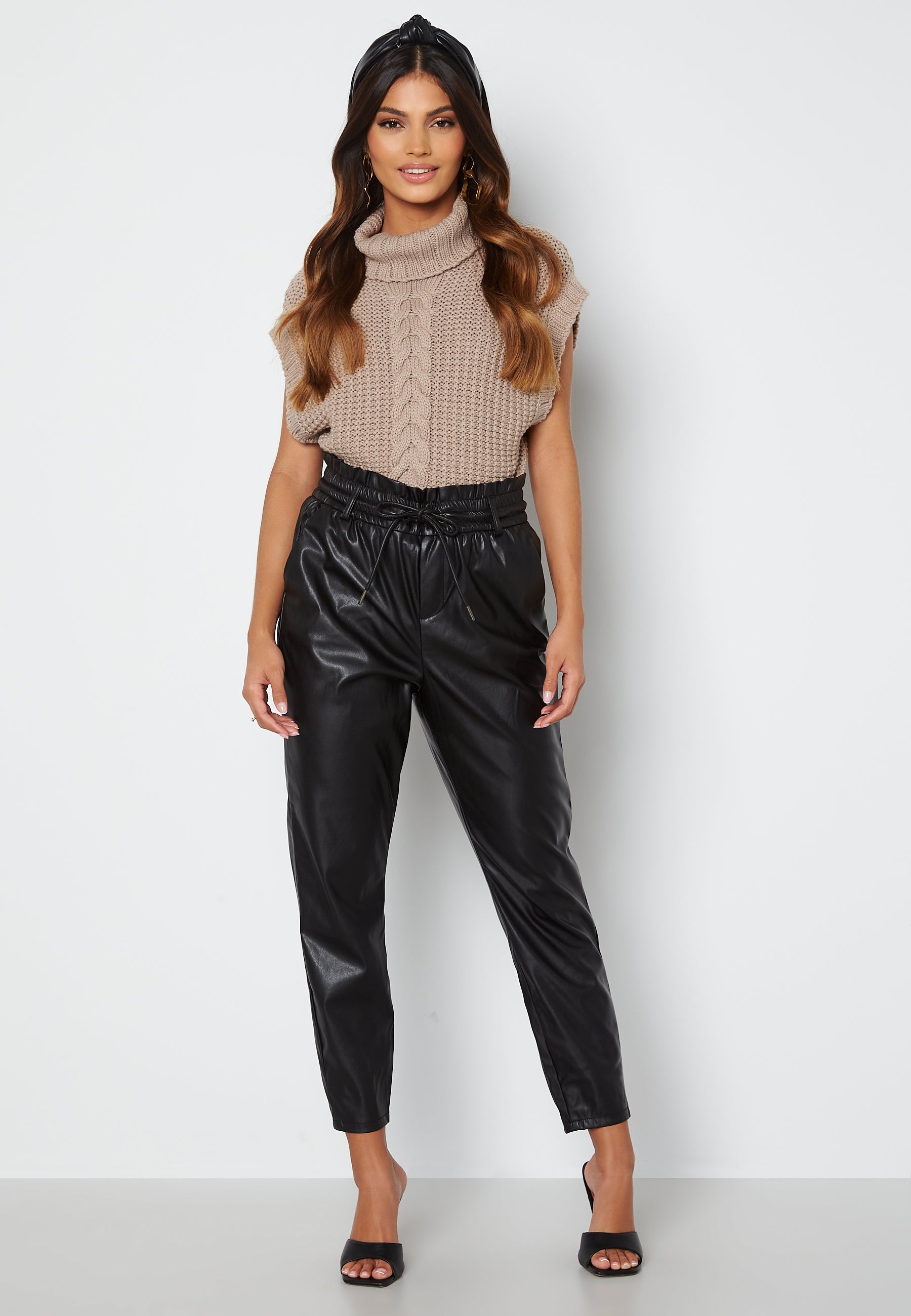 VERO MODA Eva HR Elastic Paperbag Ankel Pant
