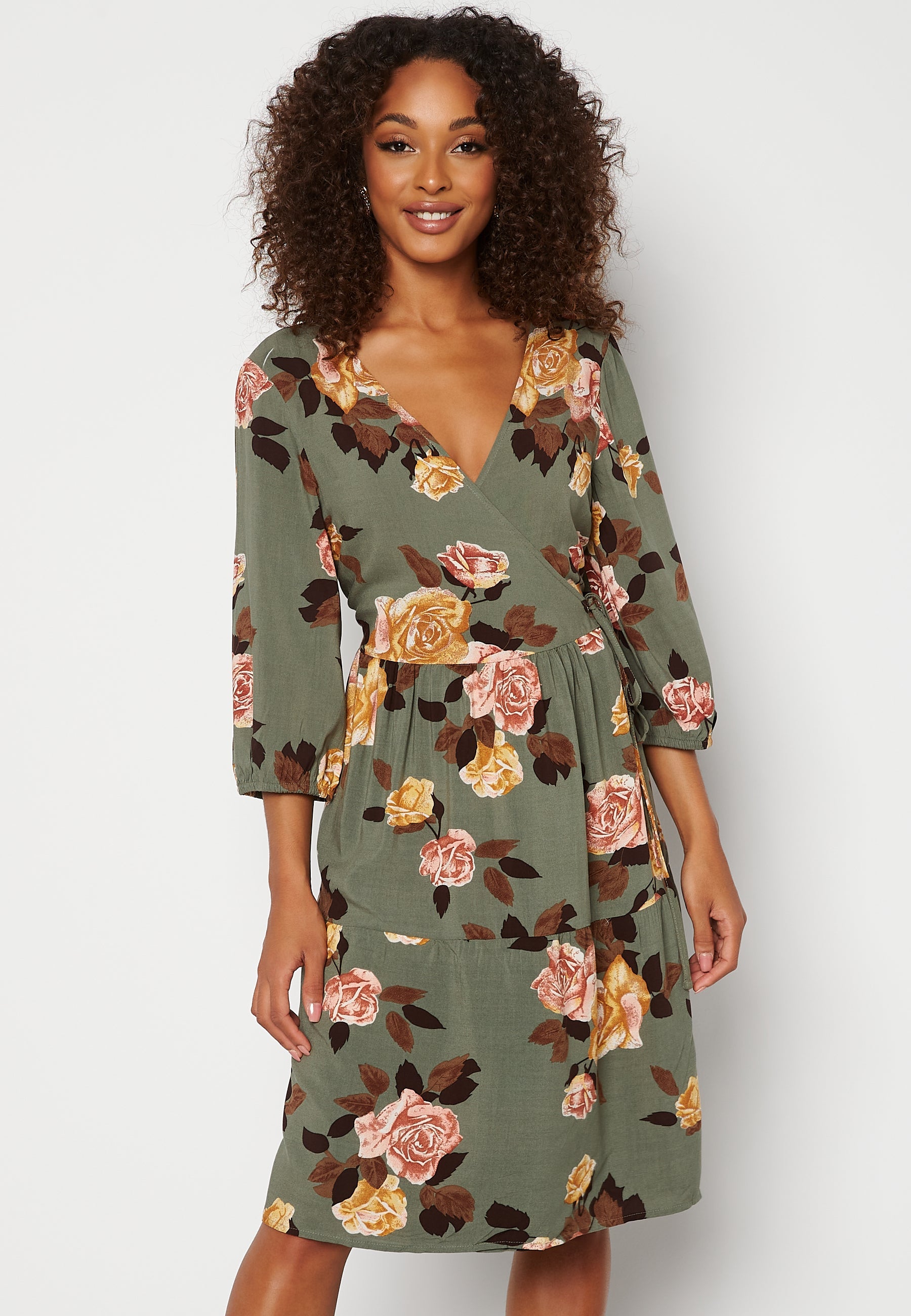 Object Collectors Item Rose 3/4 Wrap Dress