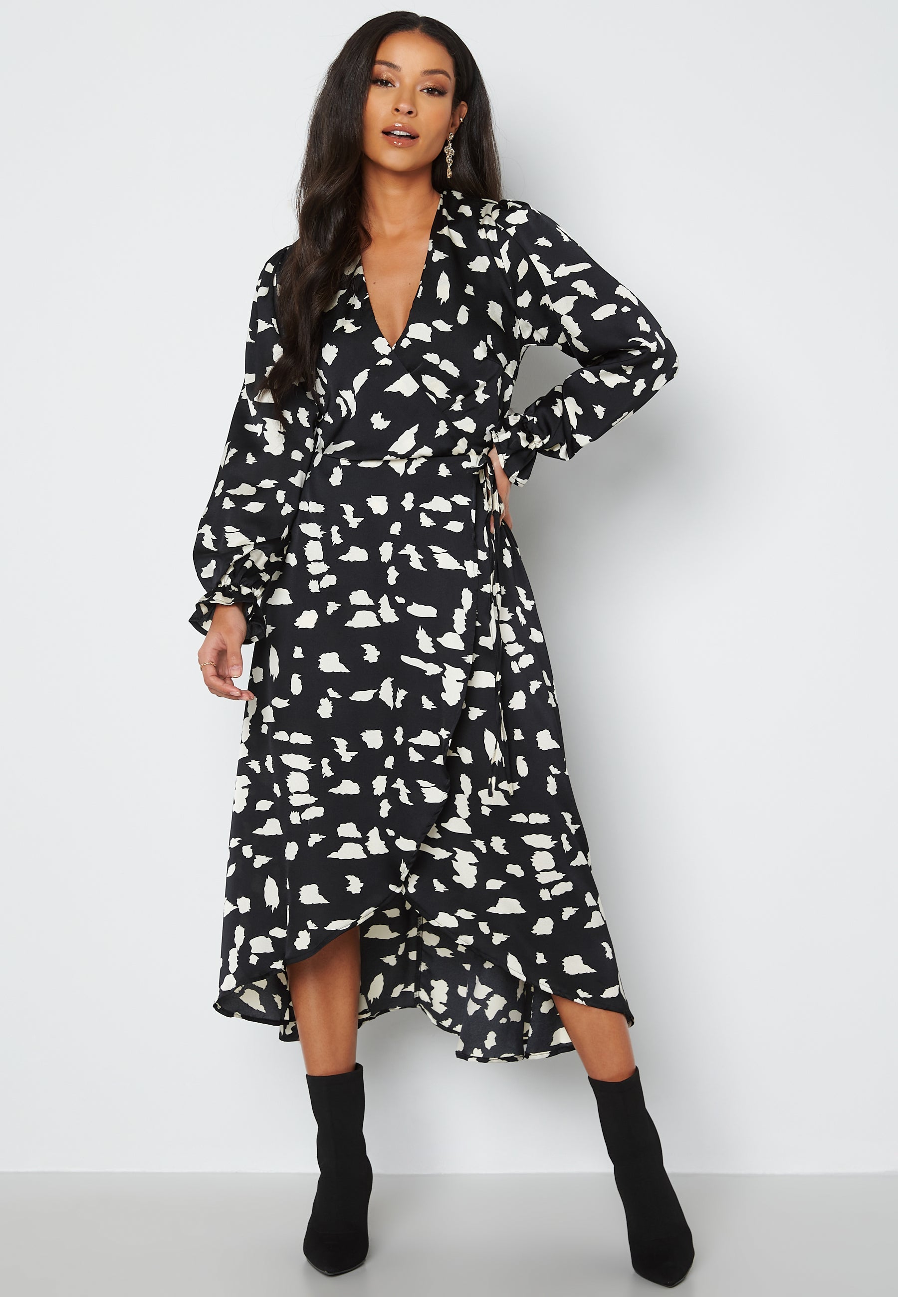 AX Paris Long Sleeve Wrap Maxi Dress