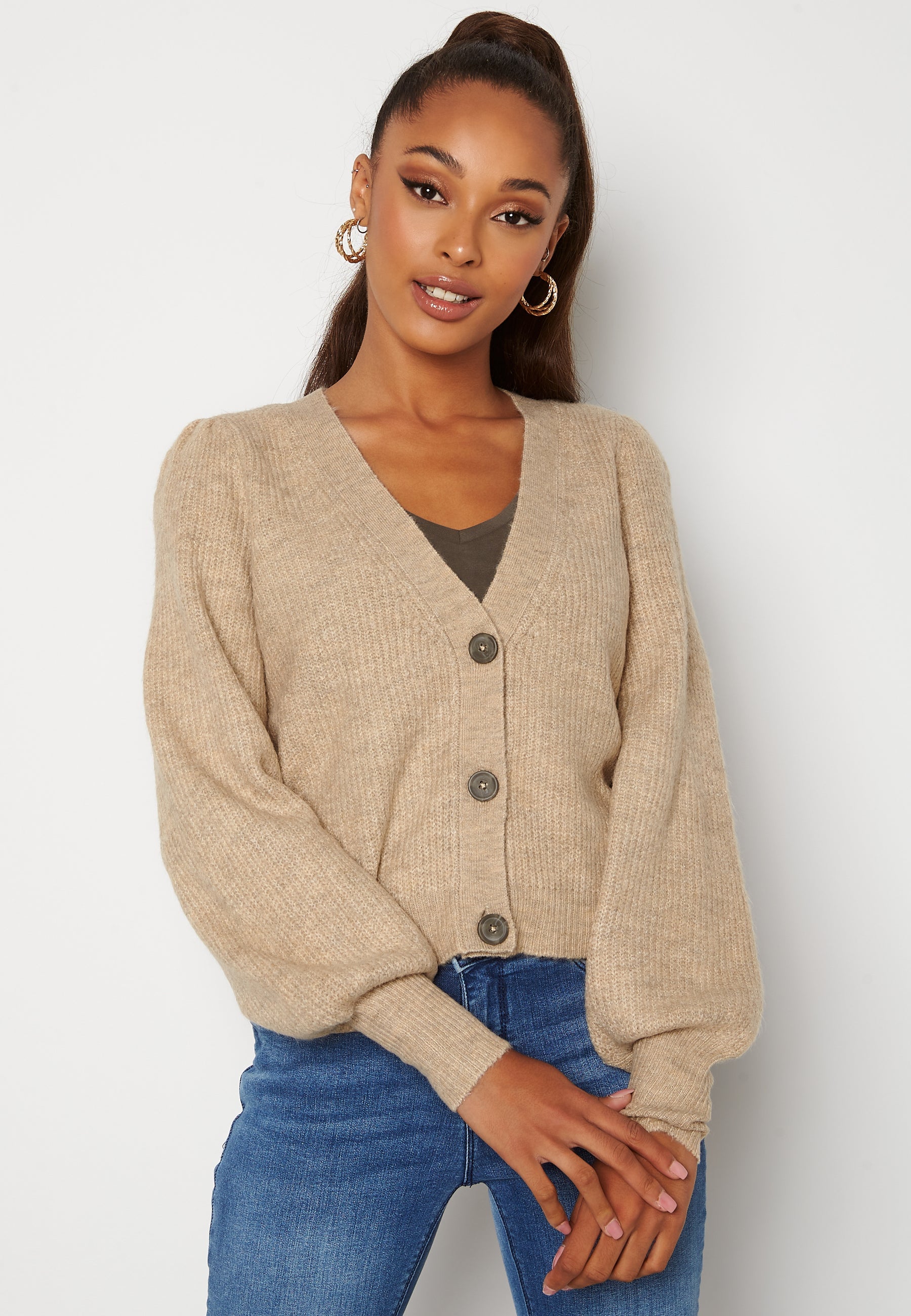 JDY Drea L/S Short Cardigan