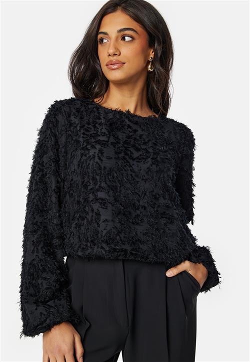 Pieces Siara Cropped Boat Neck T