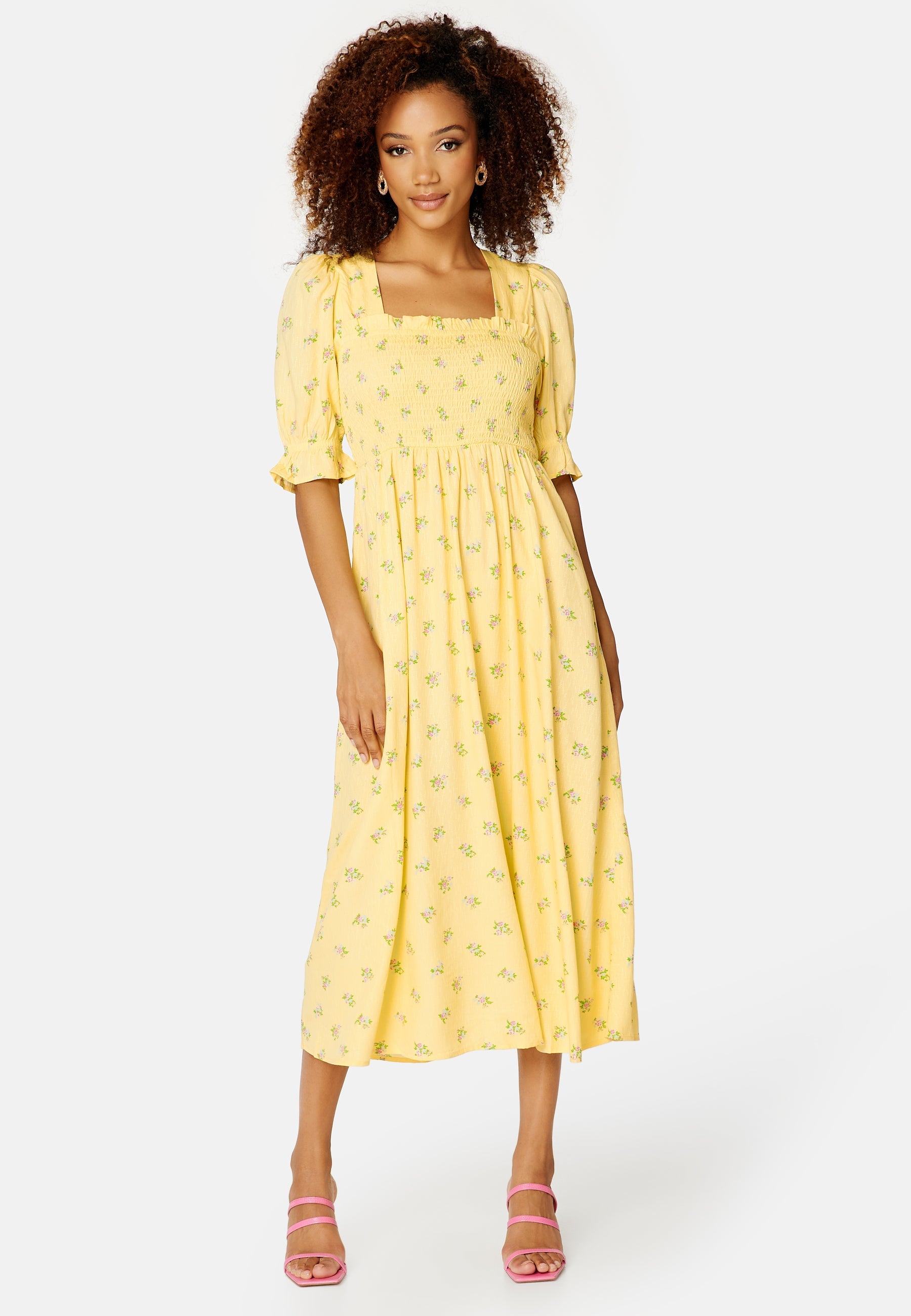 SELECTED Ulrikke Smock Midi Dress