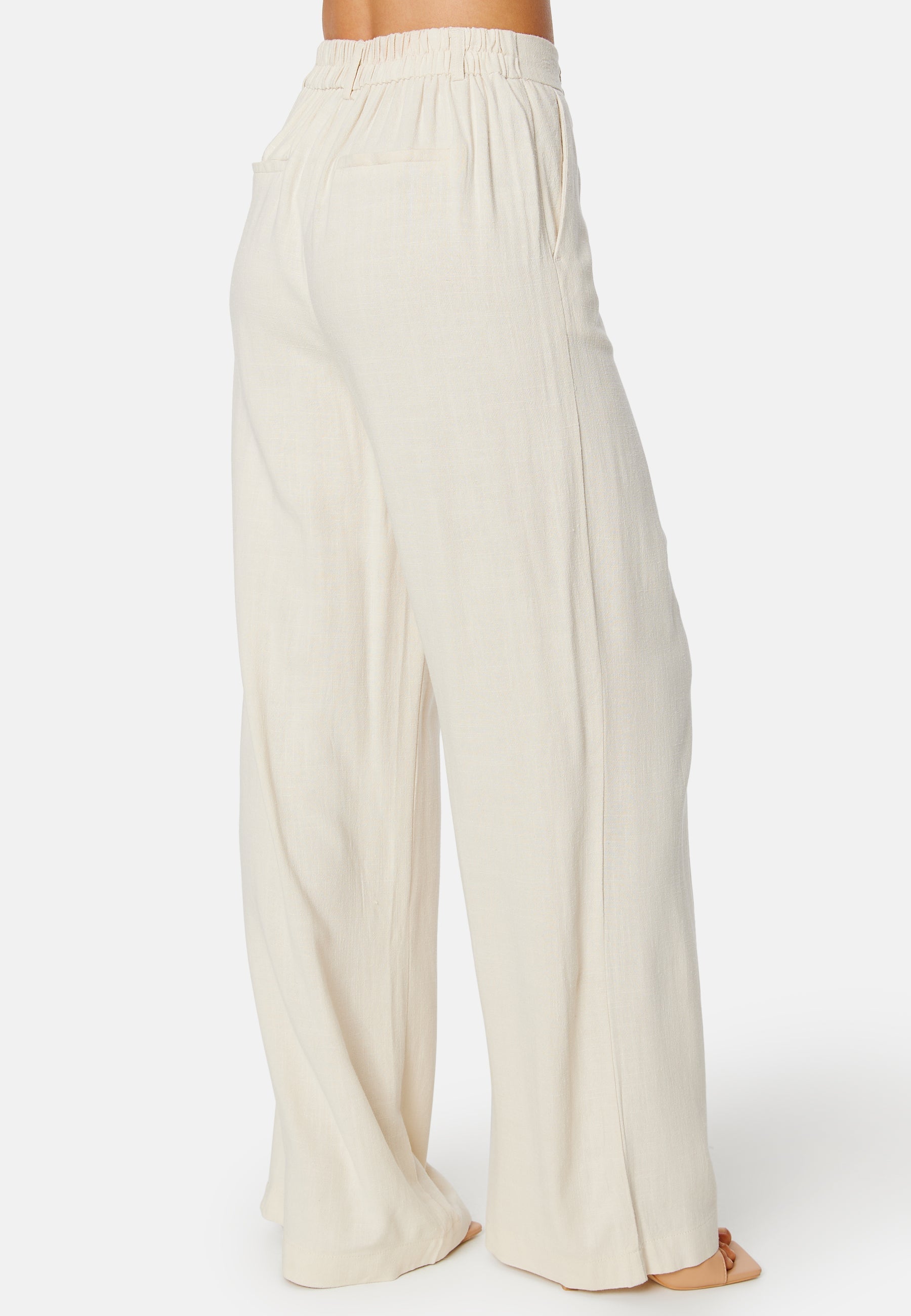 Pieces Vinsty Linen Wide Pants