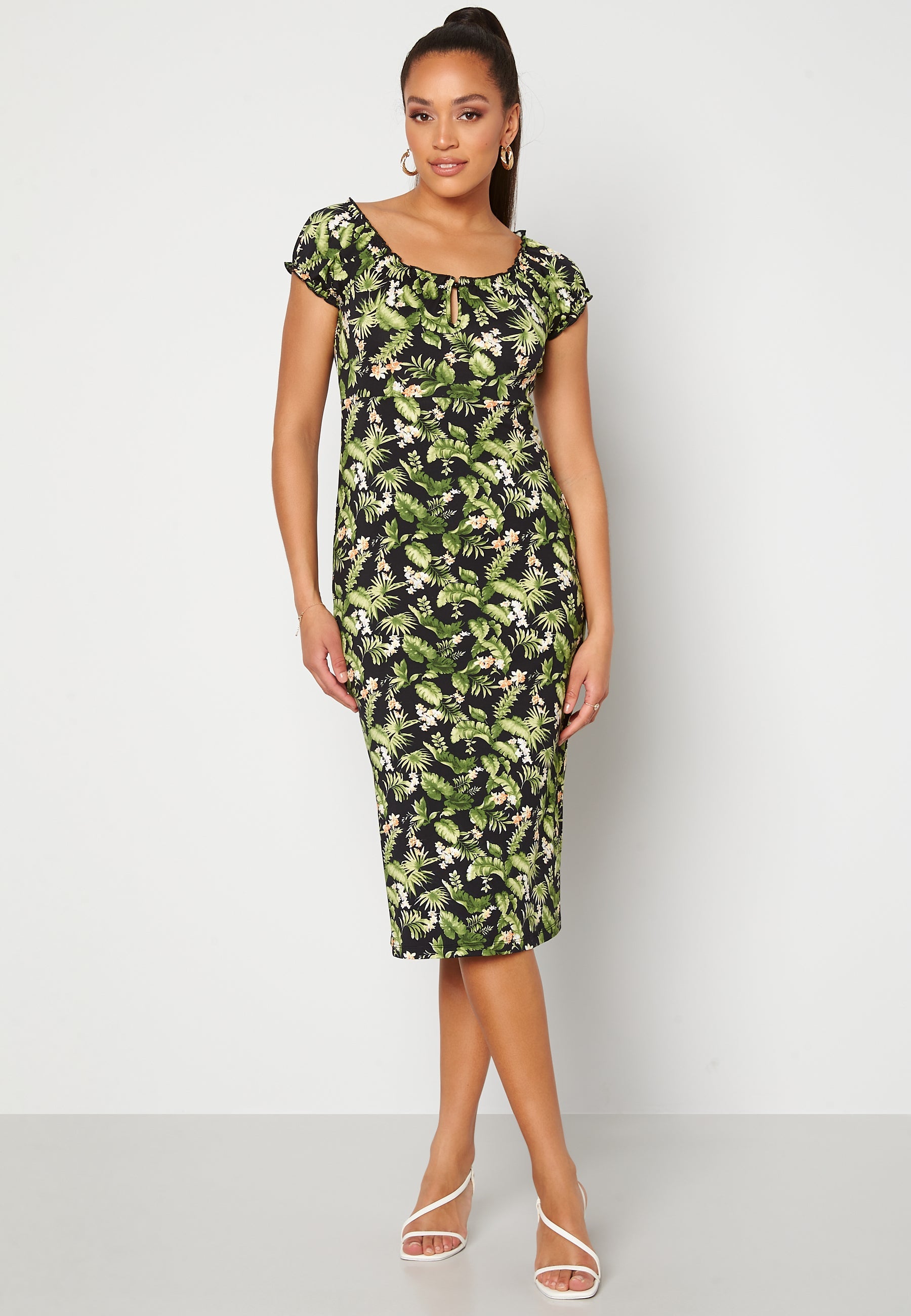 Happy Holly Tessan midi dress