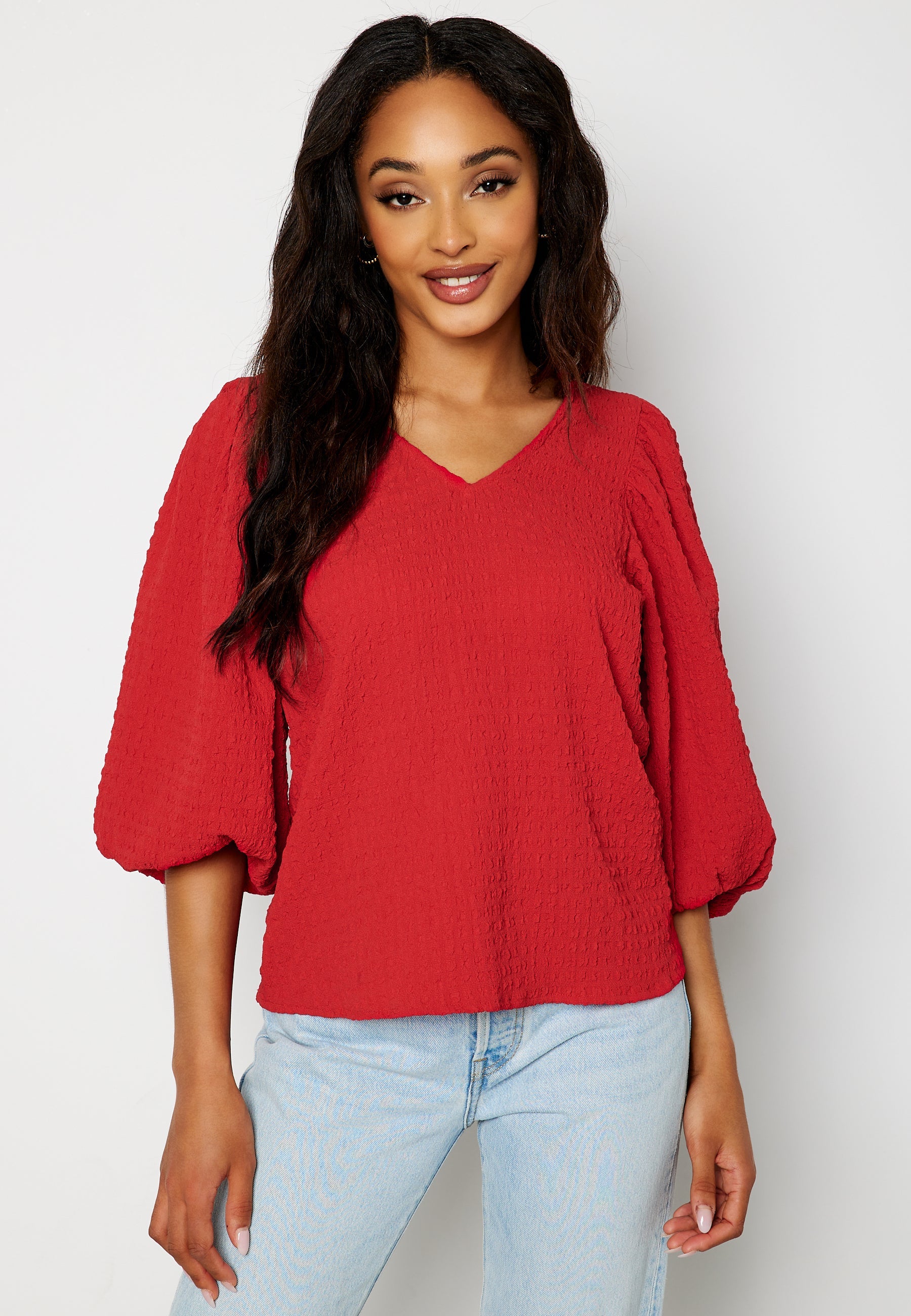 Happy Holly Fredrika v-neck blouse