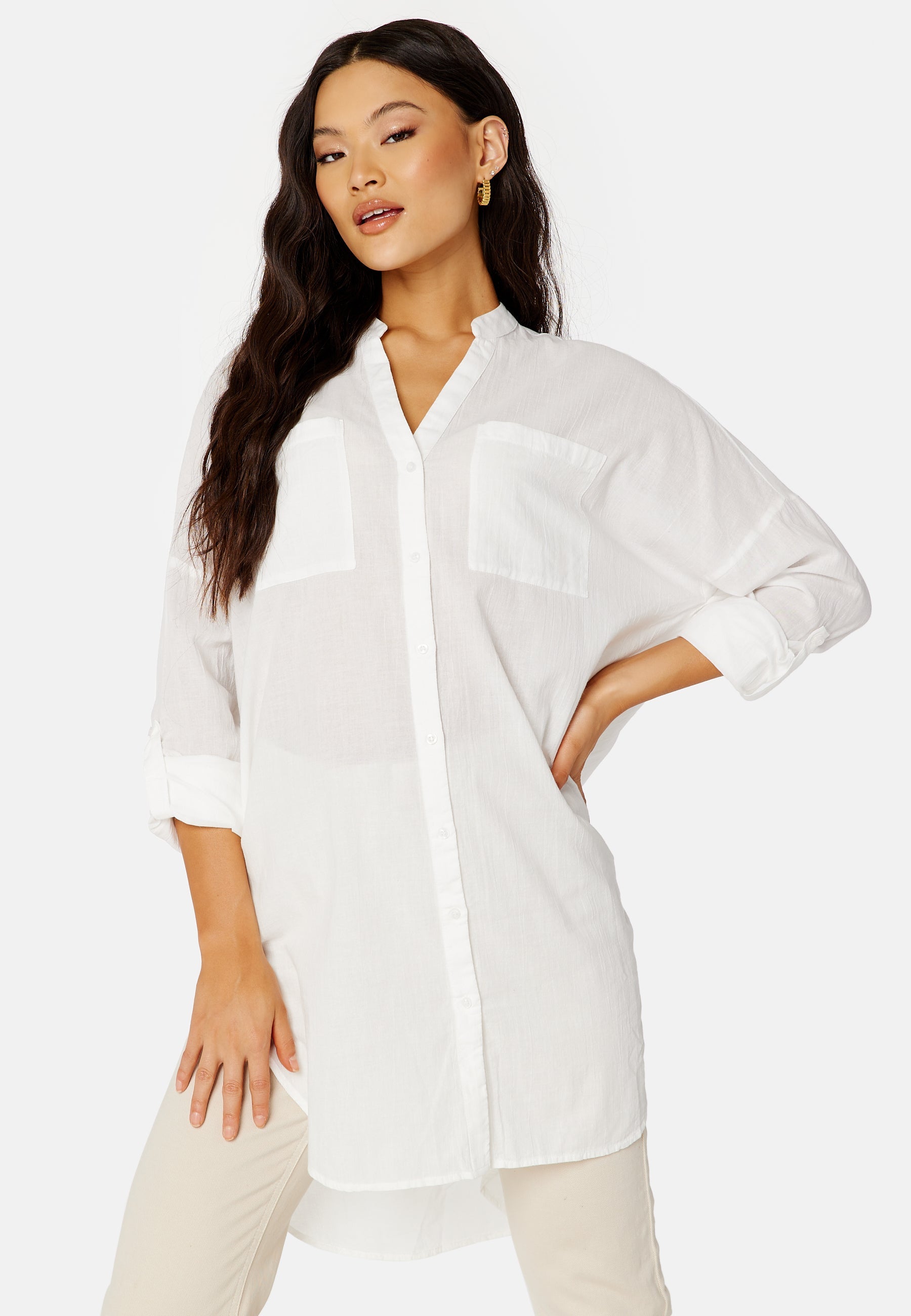 VERO MODA Isabell L/S Fold Up Tunic