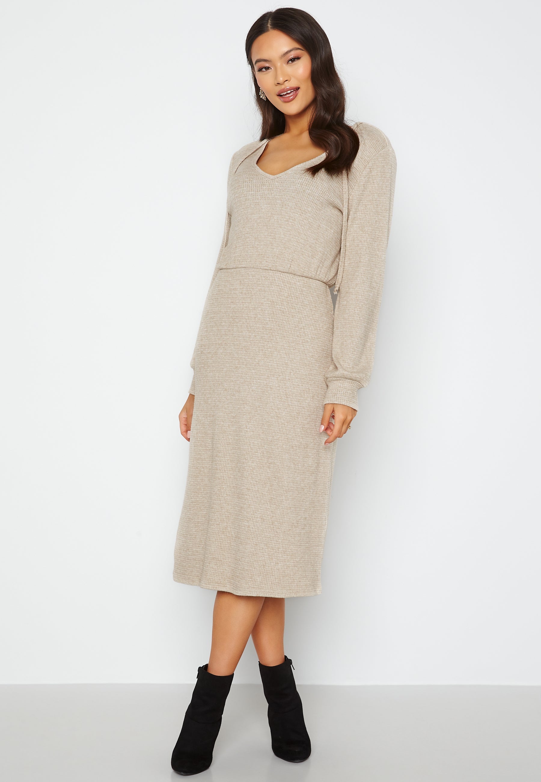 Happy Holly Josey rib midi dress