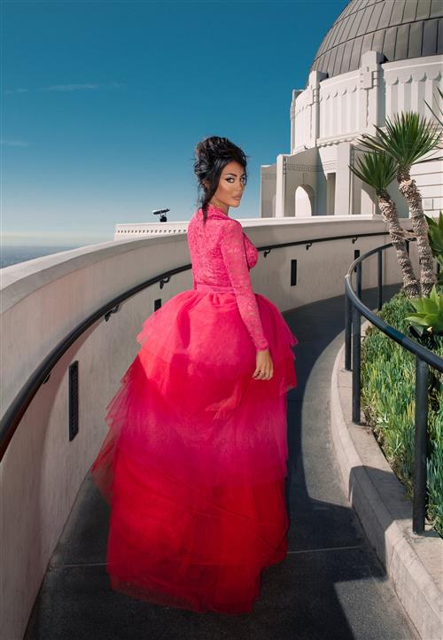 BUBBLEROOM Two Tone Lace Dress