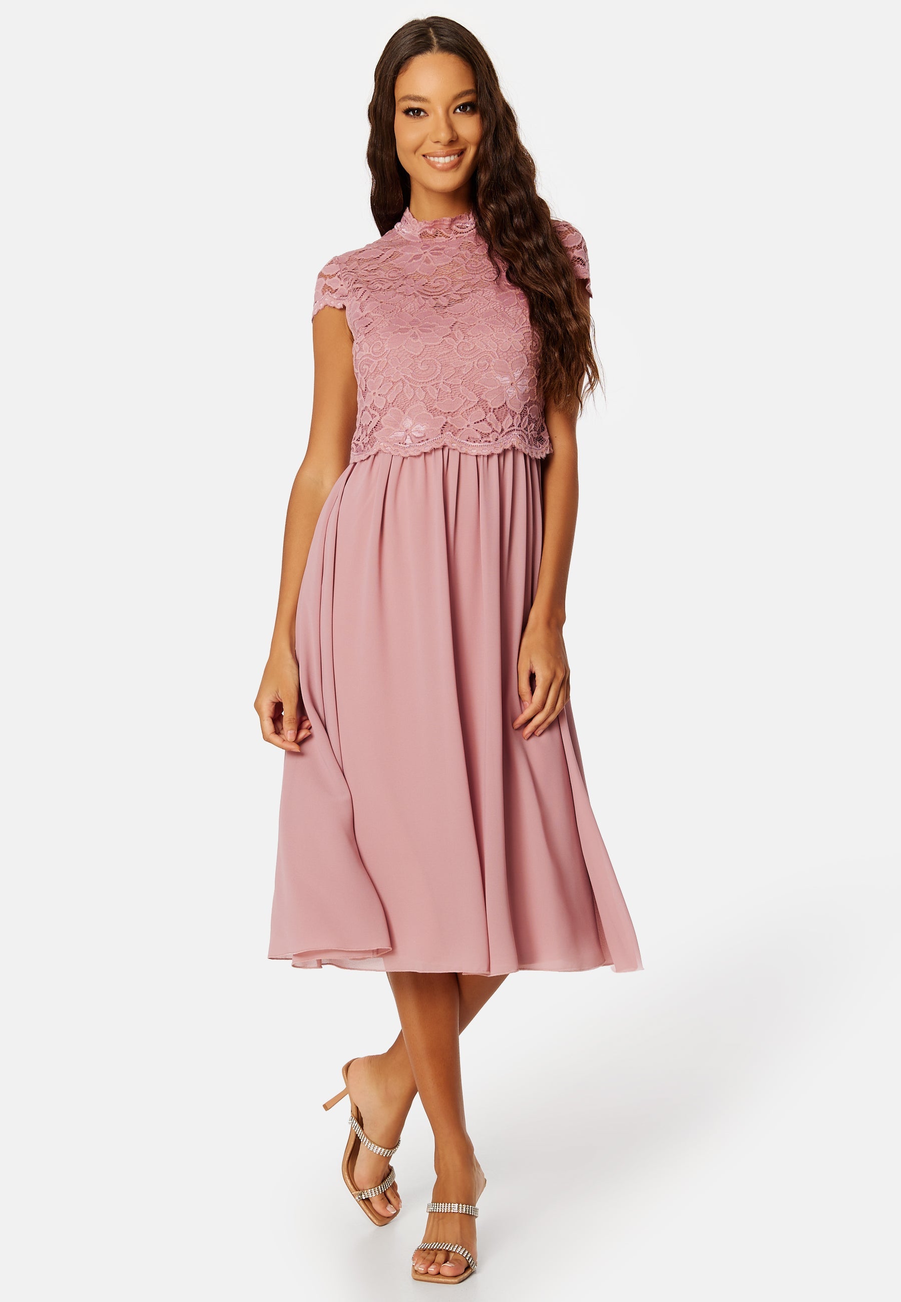 Bubbleroom Occasion Jolie Short Sleeve Midi Dress
