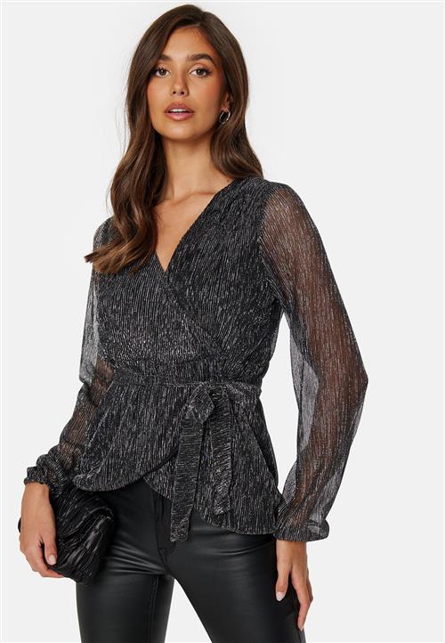Happy Holly Perley sparkling wrap top