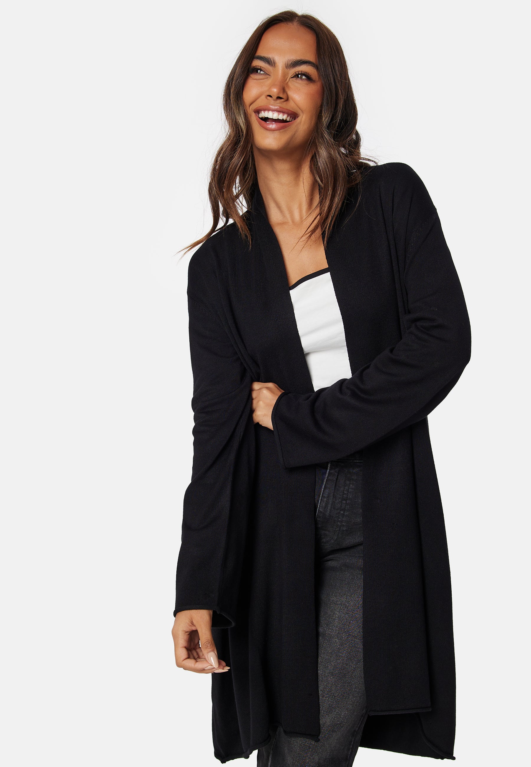 Happy Holly Viscose Fine Knitted Cardigan