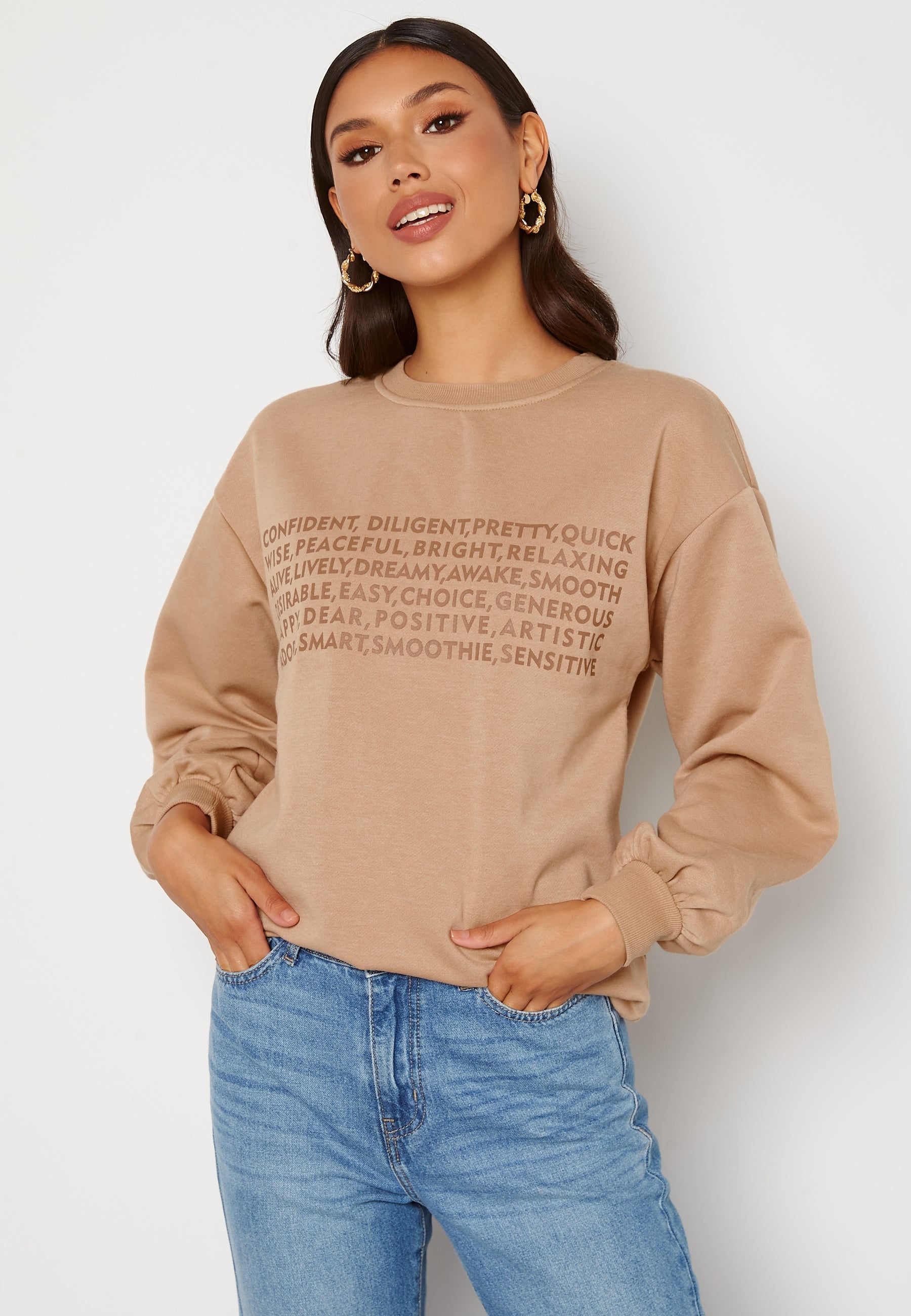 VERO MODA Natalie L/S Print Sweat