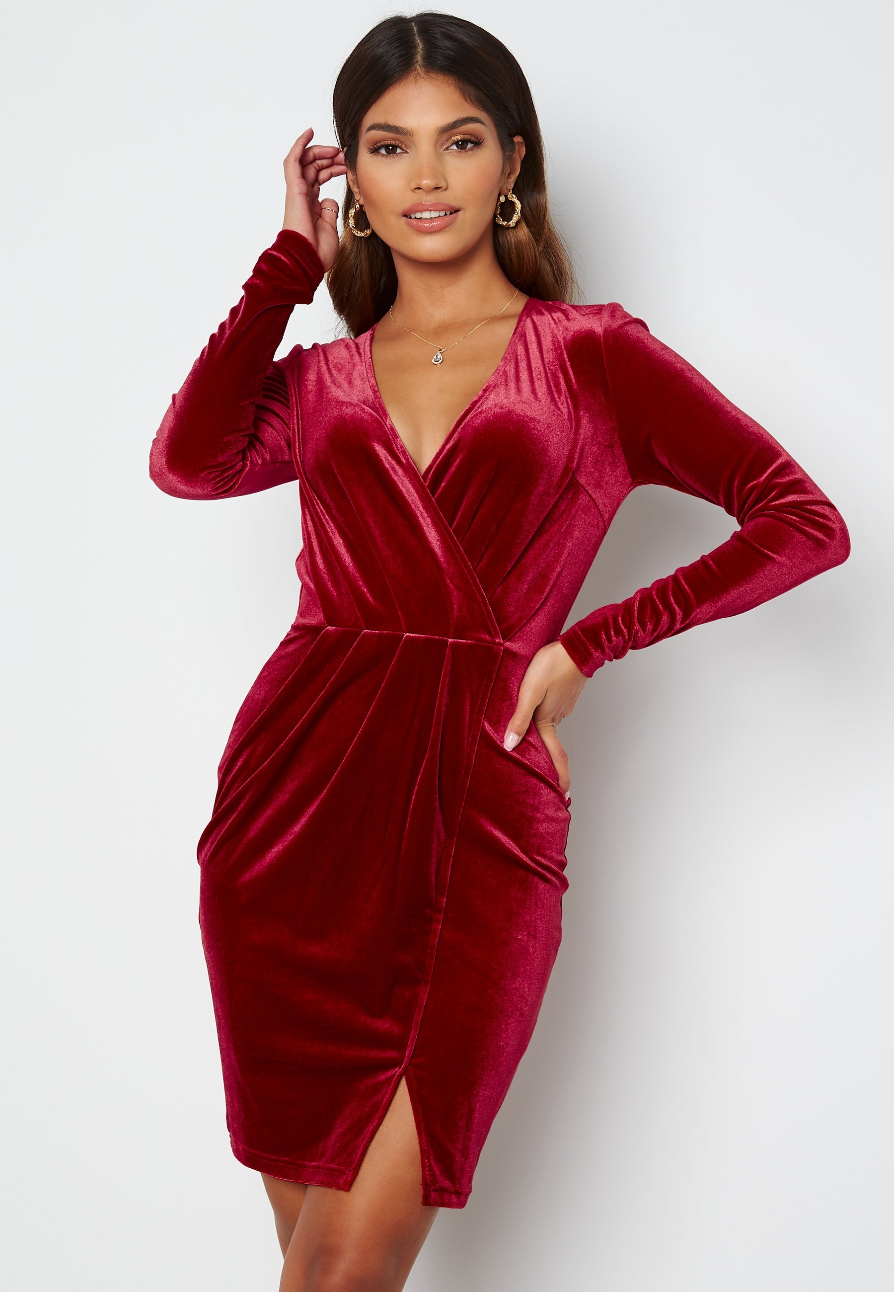 BUBBLEROOM Claria velvet dress