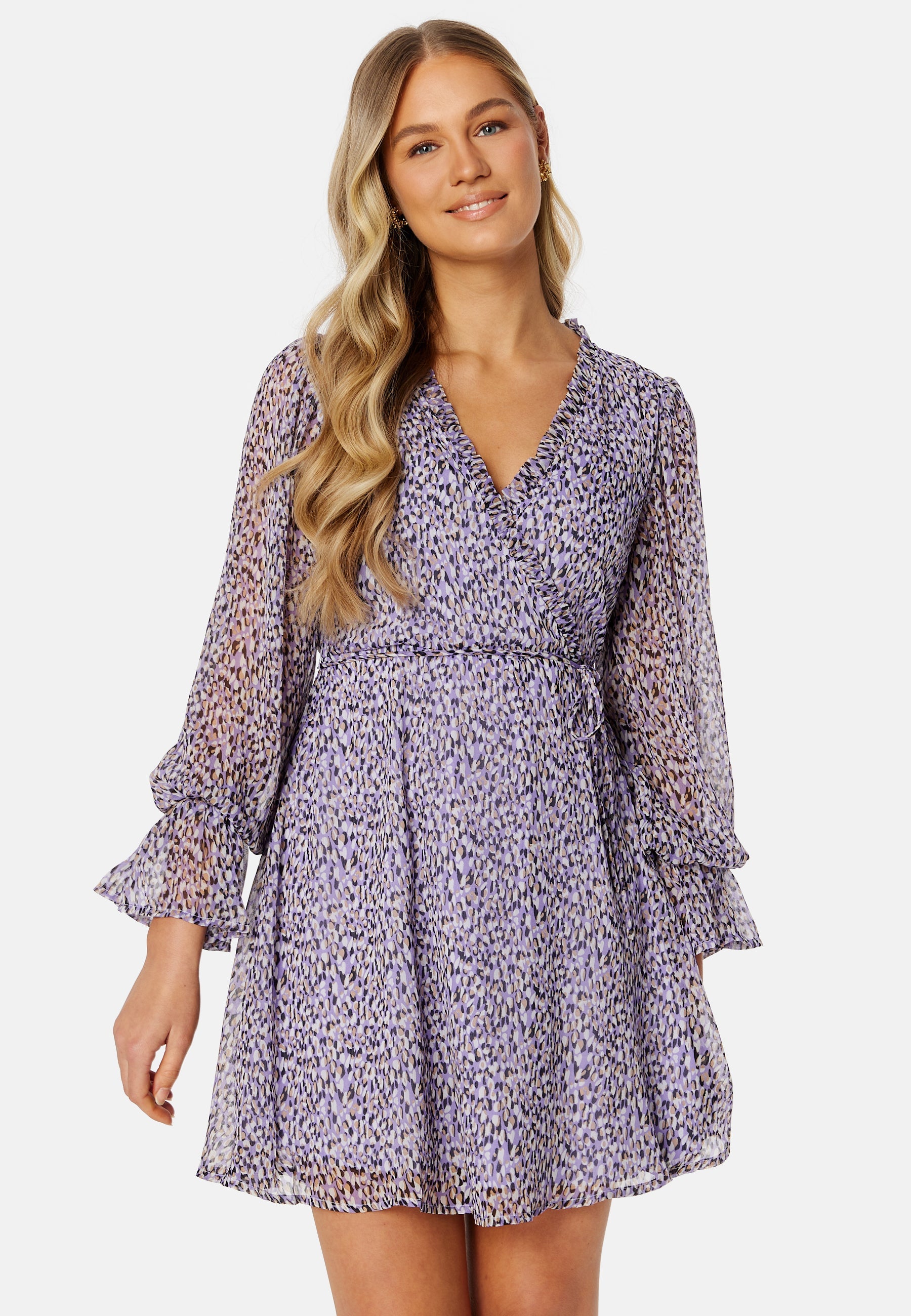 VILA Falia Dotta V-Neck L/S Dress