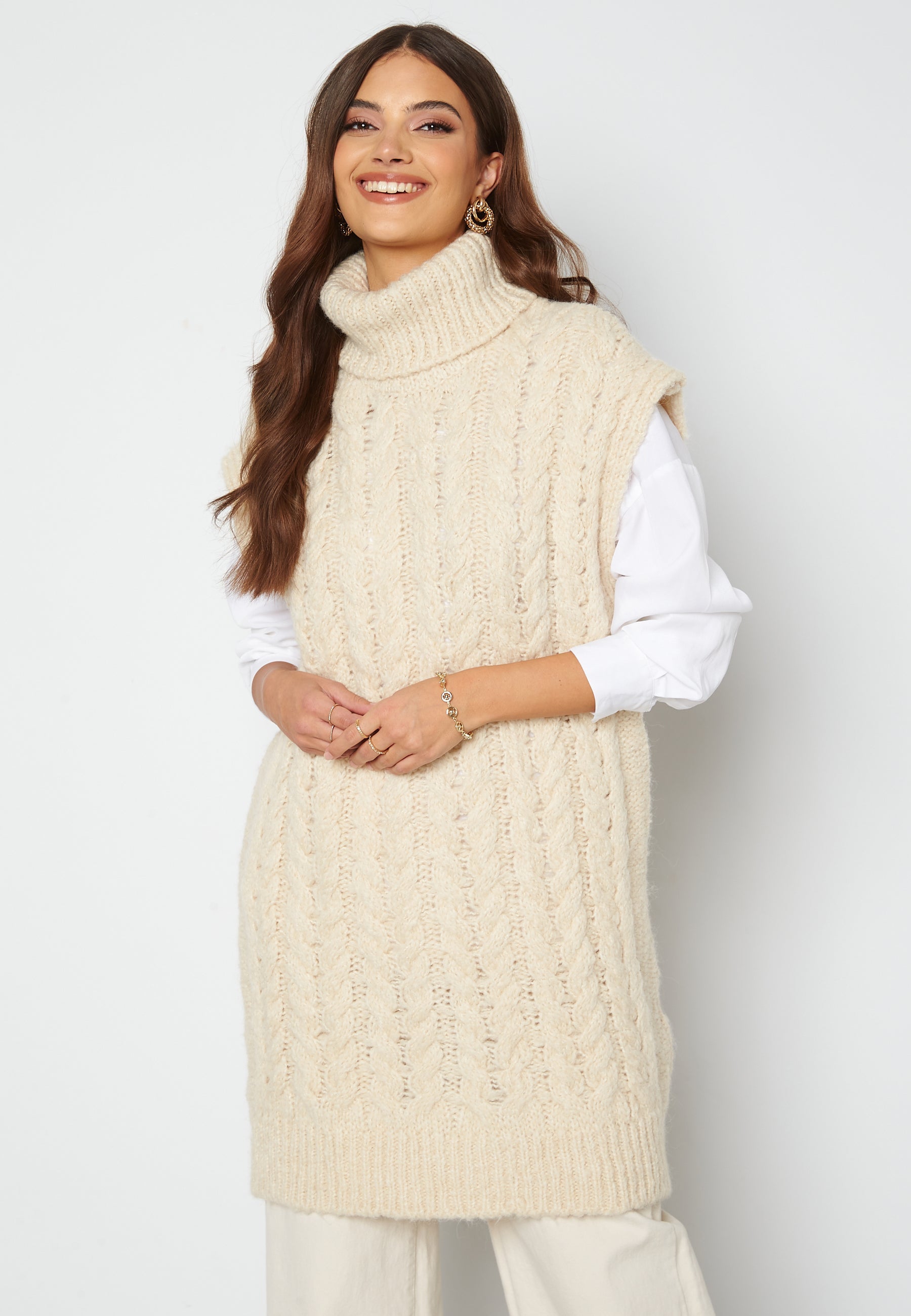 VERO MODA Ellie Cable Long Blouse