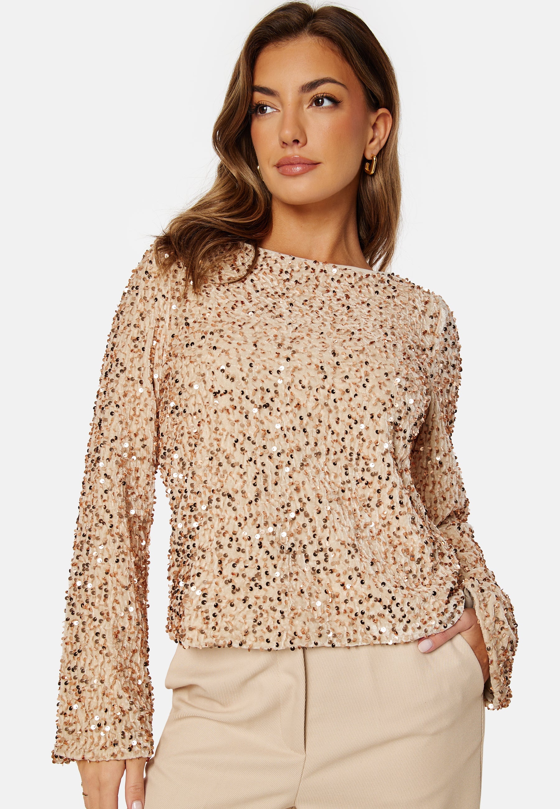 VERO MODA Bella LS Boat Neck Top