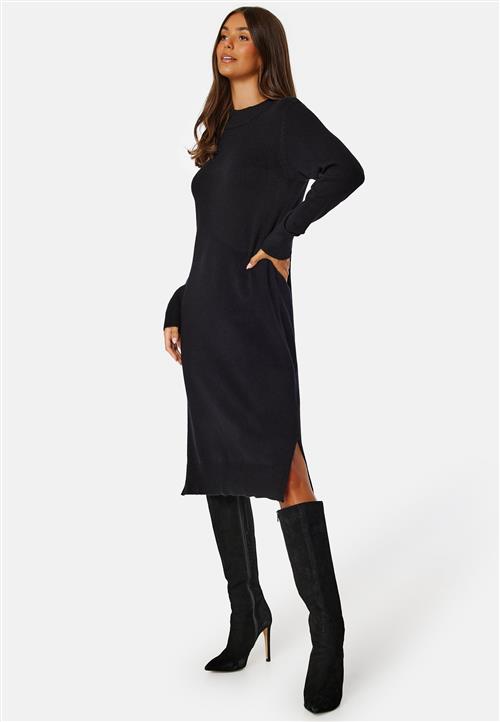 VILA Viril Crew Neck Midi Dress