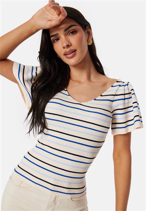 ONLY Onllleelo Stripe Back Pullover Knit