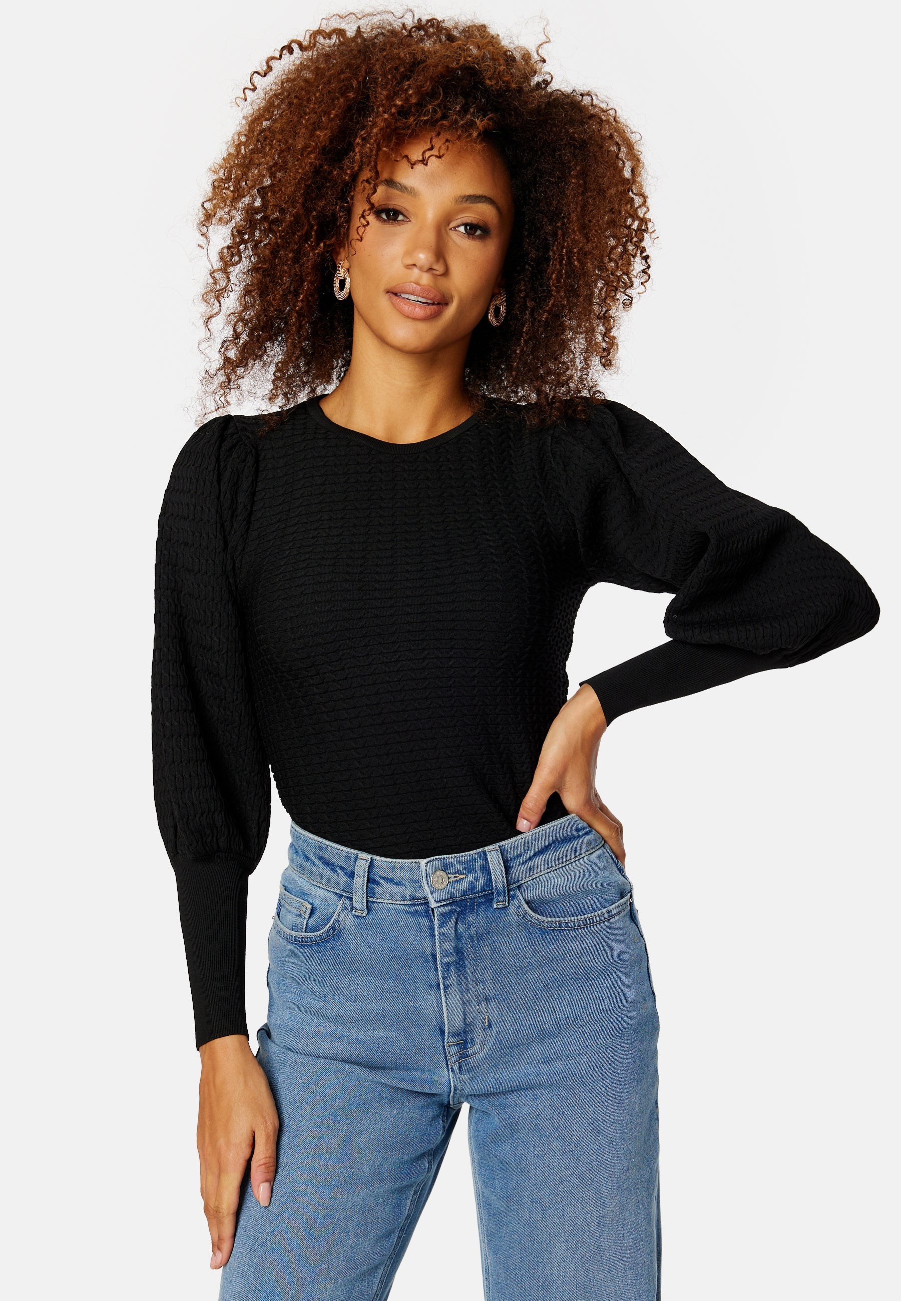 ONLY Ginnie L/S Puff Pullover Knit