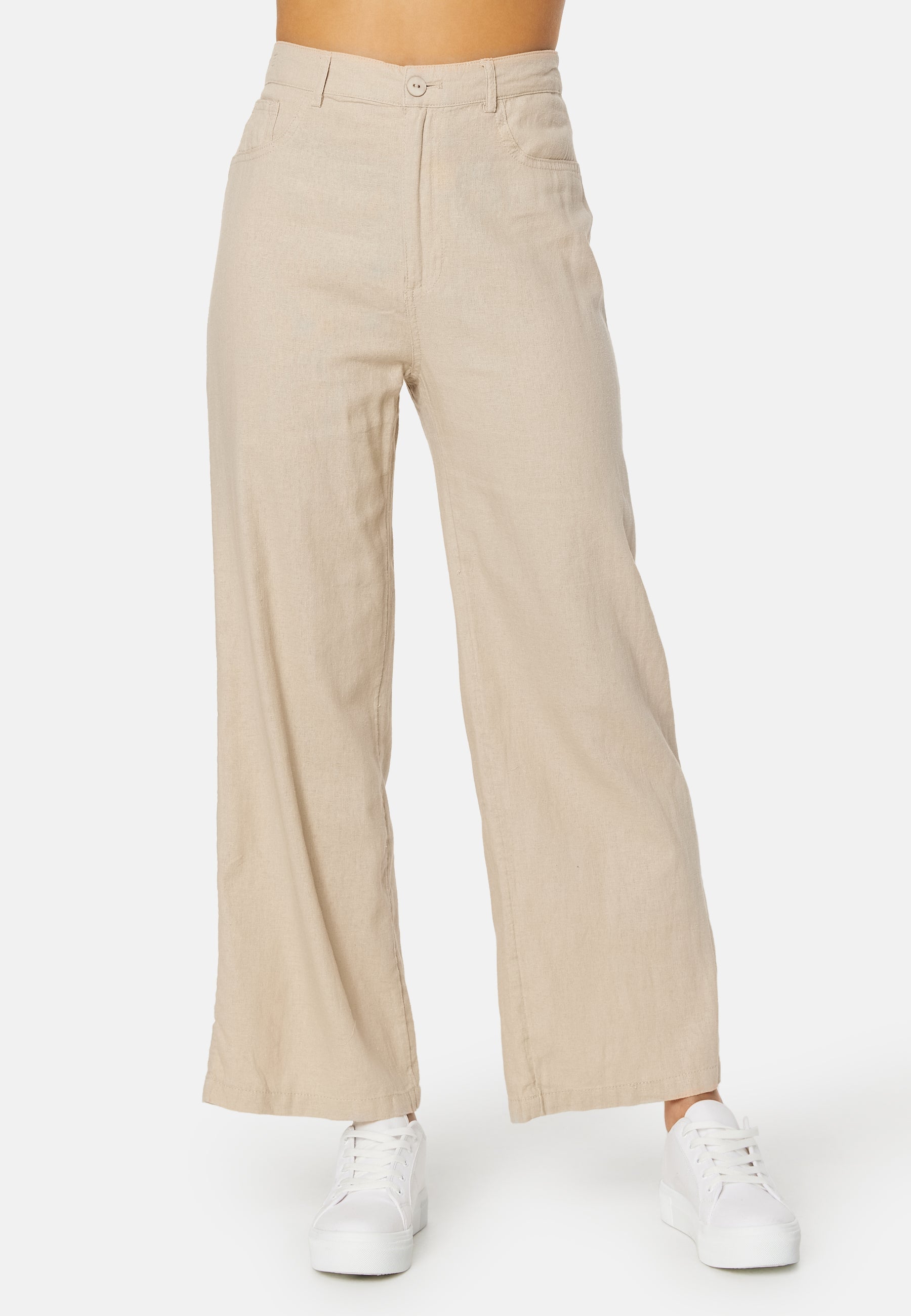 ONLY Hope-Caro HW Wide Linen Blend Pant