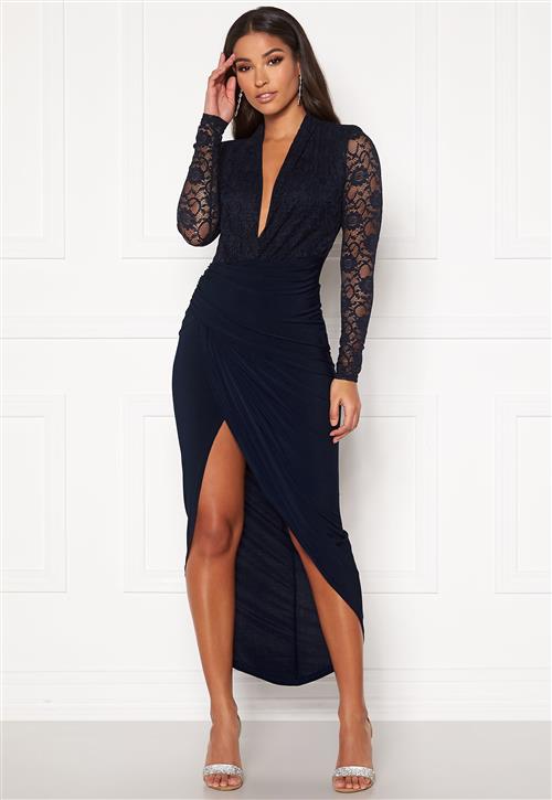 John Zack Lace Bodice Rouch Dress