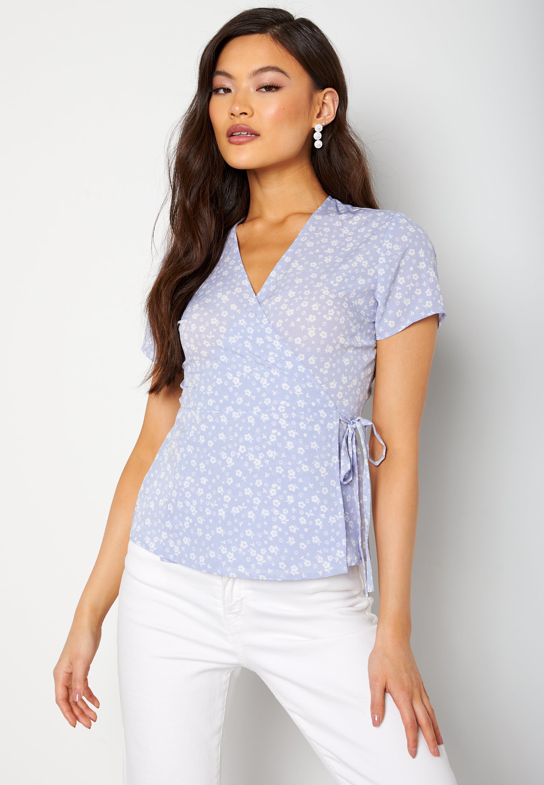 BUBBLEROOM Caylee wrap top