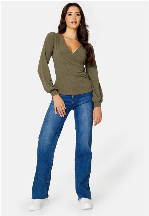 Happy Holly Simona rib wrap top